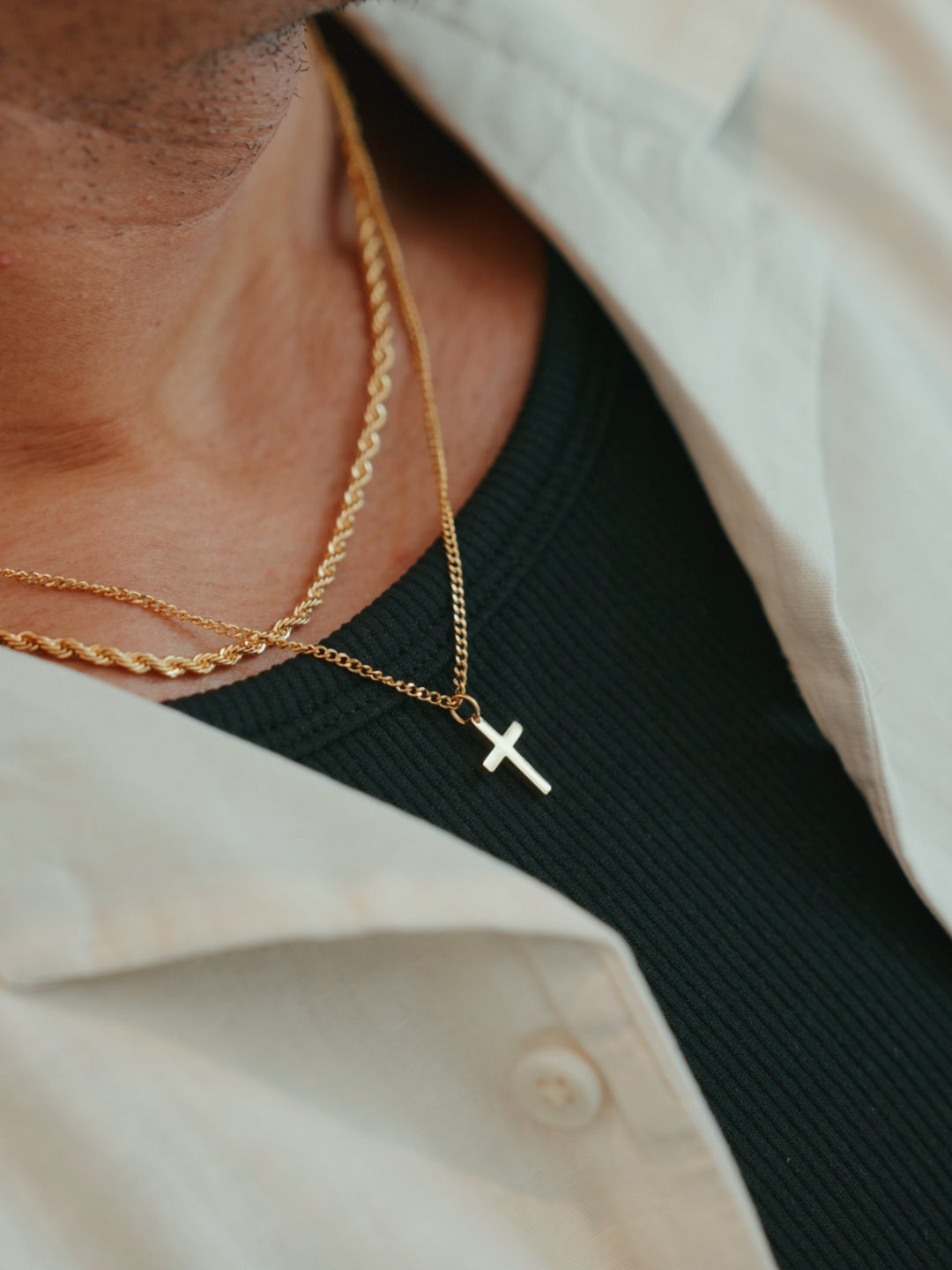 CROSS CHAIN | 18K Gold